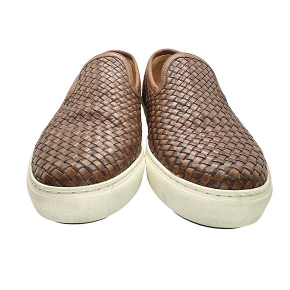 Massimo Dutti | Men | Woven Brown Leather Extralight Loafers | EU 41 US 8 - Picture 4 of 12
